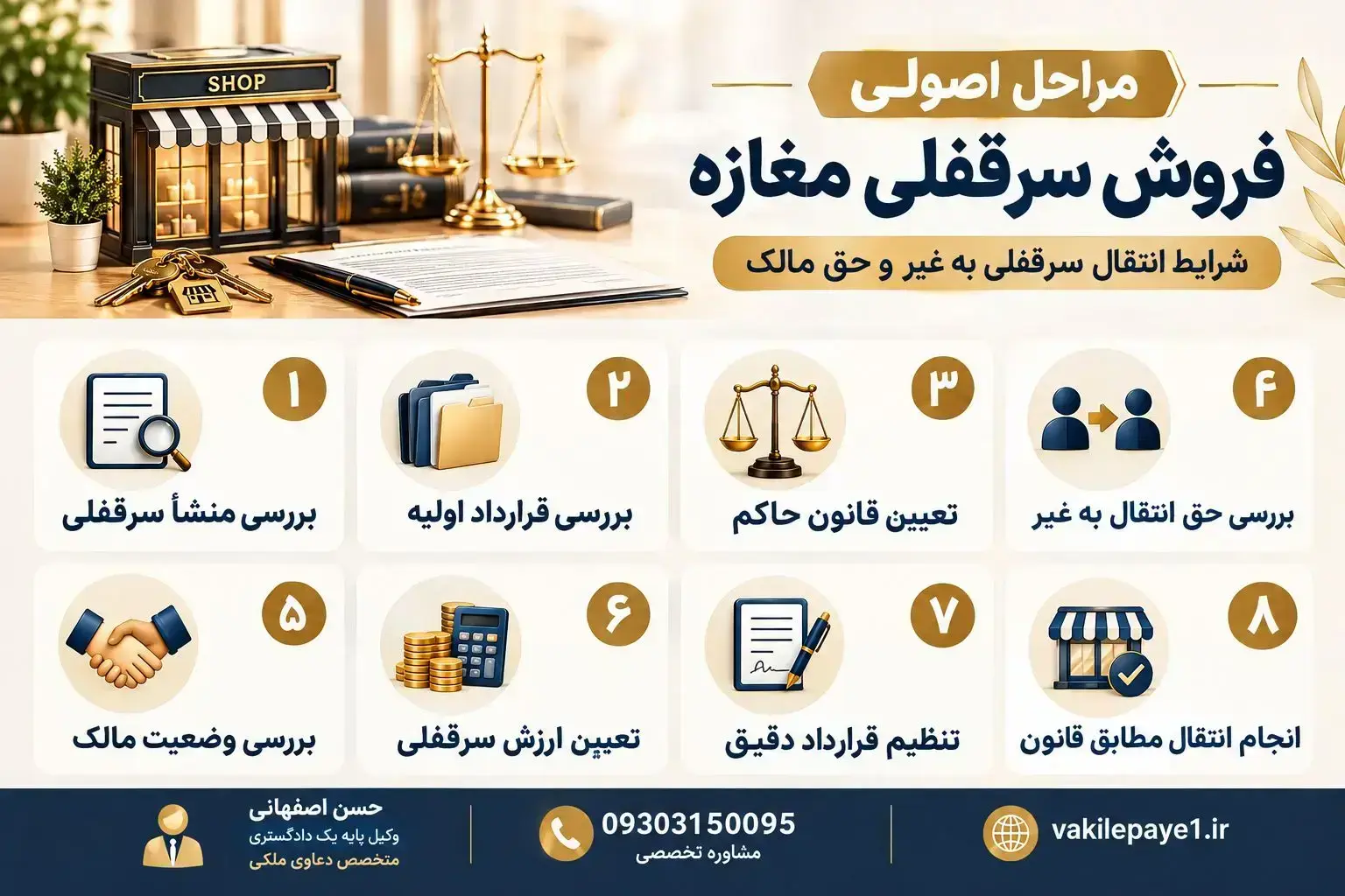 مراحل فروش سرقفلی مغازه